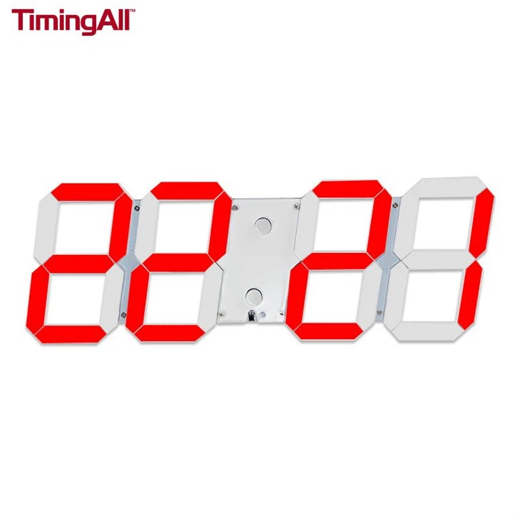 Červené 3D LED digitální nástěnné hodiny