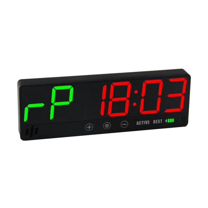 Zelená červená LED Fitness časovač pro interval